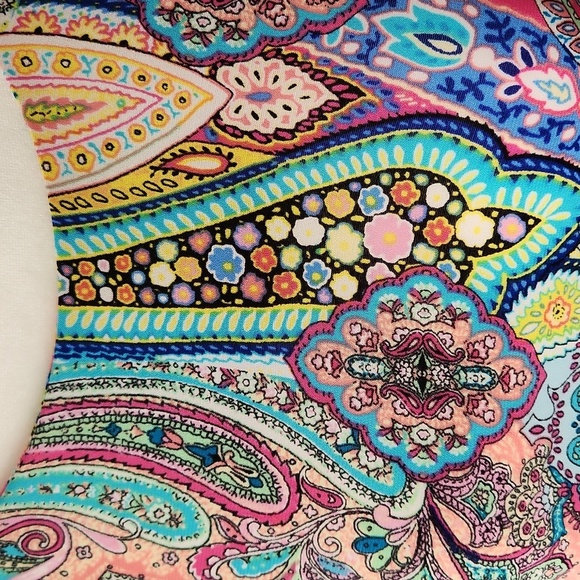 Tommy Hilfiger Paisley Sleeveless Dress Size 10 - Picture 4 of 9